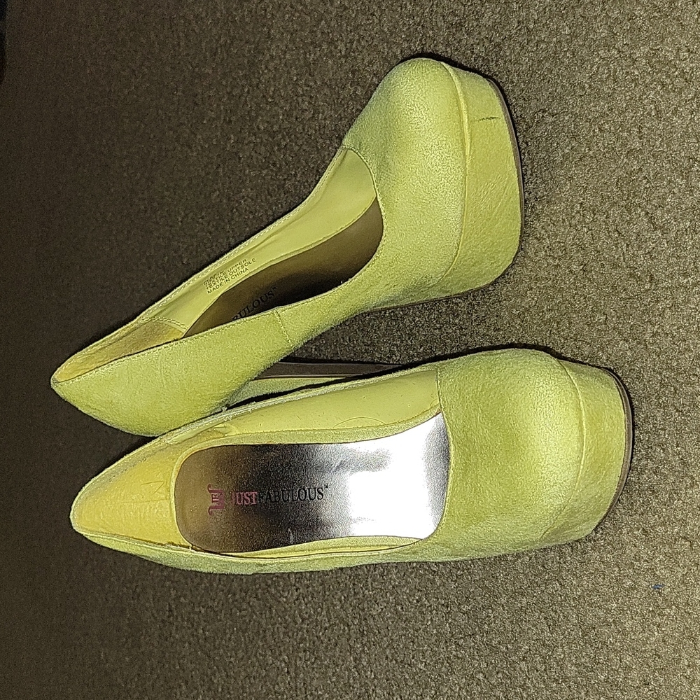 Yellow High Heels